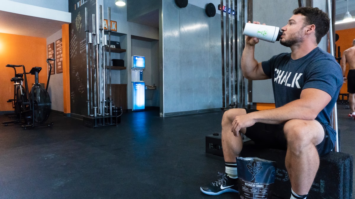 Atleta in preparazione nutrizionale